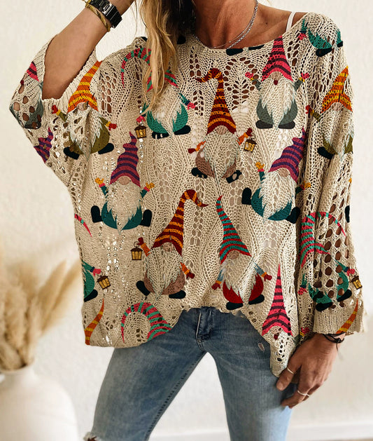 ☃️🎄🎅Women's Christmas Loose Fit Batwing Knit Sweater🔥🎁