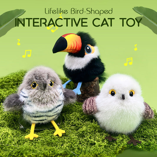 🎁Hot Sale 50% OFF🐱Lifelike Bird-Shaped Interactive Cat Toy