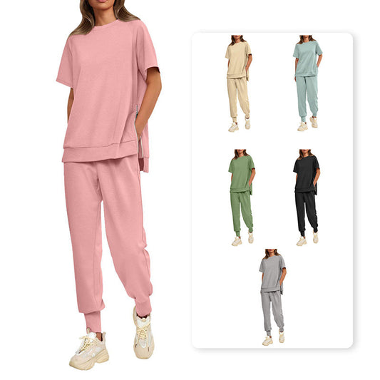 🔥49%  OFF Hat Sale🔥Women’s Casual Loose Fit Two-Piece T-Shirt & Pants Tracksuit Set