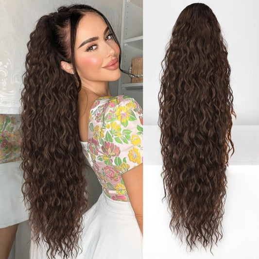 🎅 HOLIDAY HAUL SALE💜Curly Wavy Frizzy Hair Extension with Ponytail