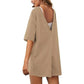 🌞Summer Sale 49% OFF🔥Oversized T-shirt V-shaped Back Romper