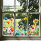 🌸Spring Sale 60% OFF💞Colorful Floral Bouquet Window Sticker🖼️(Cut to size freely)