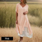 🔥2025 Hot Sale🔥Women’s Fake Two-Piece Flowy Midi Dress