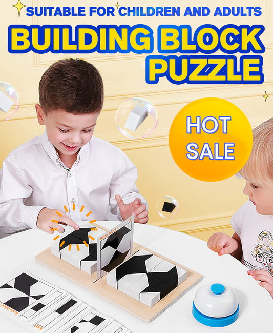 🎅 HOLIDAY HAUL SALE🧩Creative Black and White Block Puzzles Set for Kids🎁