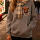 🎅 HOLIDAY HAUL SALE🦬Cute Highland Cow Cozy Fleece-Lined Hooded Sweatshirt🎁