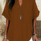 🏖️Summer Hot Sale 60% OFF🏝️👕🌟Fashion Loose Solid Color Short Sleeve Top