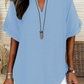 🏖️Summer Hot Sale 60% OFF🏝️👕🌟Fashion Loose Solid Color Short Sleeve Top
