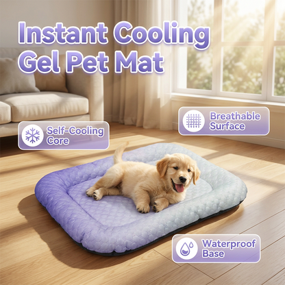 🔥Last Day Sale 60% OFF⏰🥳💞50K+ SOLD!⚡💖❄️Pet Cooling Mat for Dogs & Cats 🐾 Naturally Cool Ice-Silk Pad • Breathable, Washable & Soft 🐶🐱