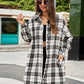 🔥2025 NEW SALES - 50% OFF🔥Women's Button Down Flannel Shirts Plaid Shacket Collared Long Jacket Coats