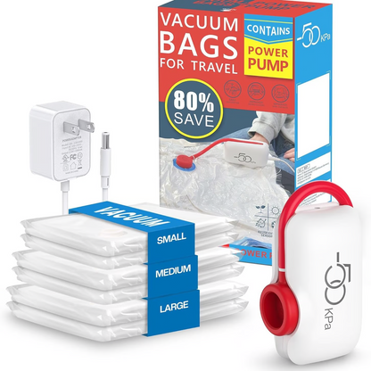 🔥Last Day Sale 60% OFF⏰🧳Space Saver Vacuum Bags with Electric Pump✨