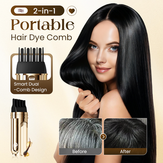 🔥Last Day Sale 60% OFF Buy 1 Get 1 Free⏰2-in-1 Convenient Hair Dye Comb For Gray Hair
