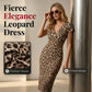 👗New Arrival 60% OFF!🥰🐆Women's V-Neck Leopard Print Dress🎁