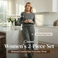 ⏳Limited-time 60% off⏰Women's Crew Neck Top & Drawstring Pants Set👚👖