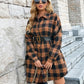 🔥2025 NEW SALES - 50% OFF🔥Women's Button Down Flannel Shirts Plaid Shacket Collared Long Jacket Coats