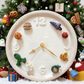 🎅🎄🕒Handmade Clock with Seasonal Magnet Charms🎁☃️