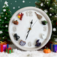🎅🎄🕒Handmade Clock with Seasonal Magnet Charms🎁☃️