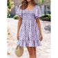 🌞2025 New Arrivals🔥Women's Cute Smocked V Neck Flutter Sleeve Mini Dress with Pockets