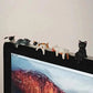 🔥Buy More Save More🔥Hand-Painted Mini Cat Desk Figurines – Set of 5 Cute Cartoon Kitty Companions
