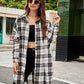 🔥2025 NEW SALES - 50% OFF🔥Women's Button Down Flannel Shirts Plaid Shacket Collared Long Jacket Coats