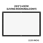 🥳World Cup Mode ON⚽️60% OFF!💞50K+ SOLD! High Definition Projection Screen - 120-inch Diagonal with Matte White Surface for Crystal Clear Home Cinema Experience 🎬🌟