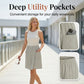 ⌛Limited Time Sale 50% OFF🔥🌿Flattering Asymmetrical Skort with Essential Pockets – Skirt Elegance Meets Shorts Practicality
