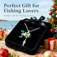 🎅 HOLIDAY HAUL SALE🎣Miniature Fishing Reel Pendant Necklace🎁