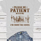 👕I'M From 1900S✨ Women's Vintage Letter Print Round Neck Tee