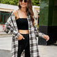 🔥2025 NEW SALES - 50% OFF🔥Women's Button Down Flannel Shirts Plaid Shacket Collared Long Jacket Coats