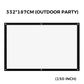 🥳World Cup Mode ON⚽️60% OFF!💞50K+ SOLD! High Definition Projection Screen - 120-inch Diagonal with Matte White Surface for Crystal Clear Home Cinema Experience 🎬🌟