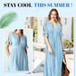 👗50% OFF NOW! 💃 Women's Elegant V-Neck Hollow-Out Solid Dress – Flattering cut, breathable fabric & perfect for summer parties or date nights ✨