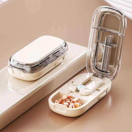 🌞Summer Sale 50% OFF🔥Portable Pill Box With Cutter💊