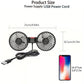 🌞Summer Sale 50% OFF🔥Dual Head USB Car Seat Fan, 3-Speed 360° Rotatable