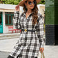 🔥2025 NEW SALES - 50% OFF🔥Women's Button Down Flannel Shirts Plaid Shacket Collared Long Jacket Coats