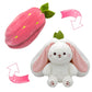 🍓EASTER Sale 50% OFF🍓Strawberry Bunny Transformed into Little Rabbit🎀 Fruit Doll Plush Toy🐰