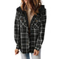 🔥Hot Sale 50% OFF🔥Womens Flannel Plaid Shacket Jacket