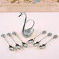 🦢✨☕ Creative swan design coffee stirring spoon set (6 spoons)