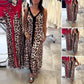 💃2025 New Arrival🔥Women's Leopard Print V-Neck Dress