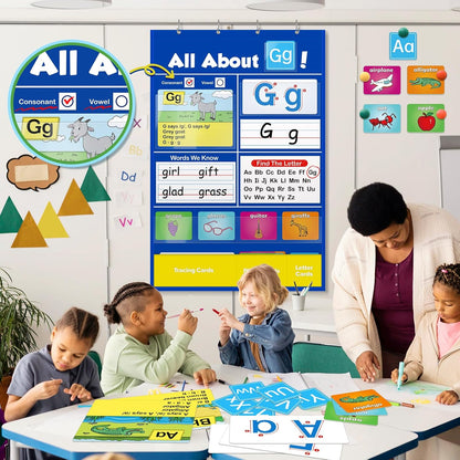 🔥 SALE 49% OFF 📚Alphabet Learning Pocket Chart