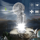 🔥Last Day Sale⏰⛺Portable Stretchable Solar Lithium Battery Electric Fan + Emergency Light