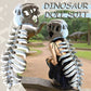 🦖Dinosaur Skeleton Plush Costume Wearable Soft Fossil Outfit for Kids & Adults🎁