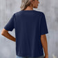 🌸Spring Sale 60% OFF👕Embroidered Notched Short Sleeve T-Shirt✨