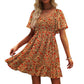 🌞2025 New Arrivals🔥Women's Cute Smocked V Neck Flutter Sleeve Mini Dress with Pockets
