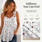 🏖️Summer Hot Sale 60% OFF🏝️🌸Women's Floral Print Tank Top – Chic V-Neck & Flowy Fit – Summer Wardrobe Essential🌞