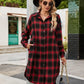 🔥2025 NEW SALES - 50% OFF🔥Women's Button Down Flannel Shirts Plaid Shacket Collared Long Jacket Coats