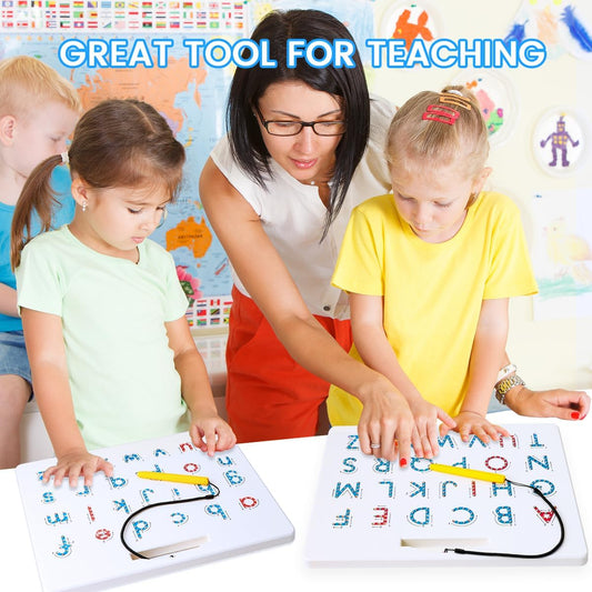 Mom and Teacher Approved👍✏️Double Sided Magnetic Letters Board