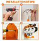 Garage Organizer Wall Hanger - Garden Tool Rack for Grass Trimmer, Hedge Trimmer, Garage Tools