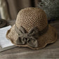 🔥Last Day Sale 60% OFF⏰👒🏖️Elegant Woven Straw Sun Hat with Bow🏝️