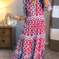 🌸Spring Sale 60% OFF💐Women’s Geometric Print V-Neck Maxi Dress