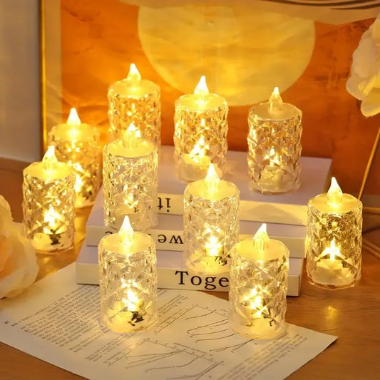 🕯️🎁Crystal Flameless Candle Light🔥