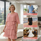 🌸Spring Sale 60% OFF🎁👗Women's Elegant Layered Ruffle Sleeve Dress – Effortless Style for Every Occasion💃